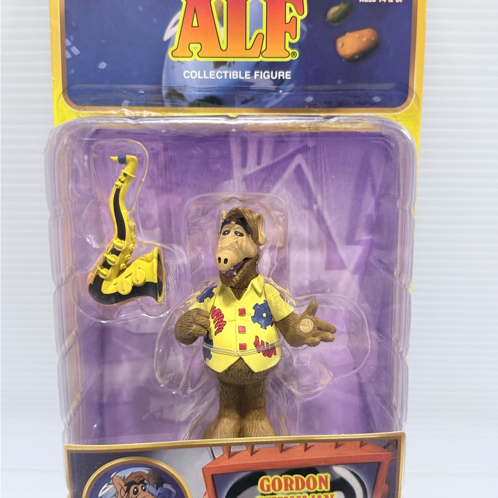 ALF Gordon Shumway with Saxophone 4" Scale TV Action Figure NECA NEW